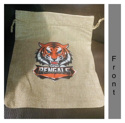 Bengals burlap bag - “bengals”,