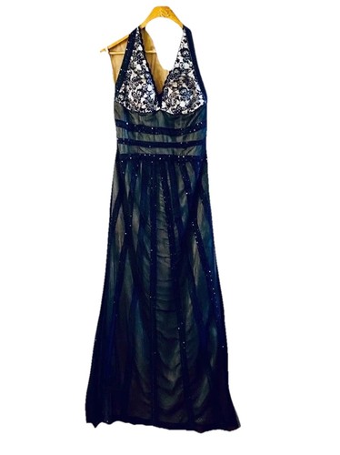 Heine black long halter - long,