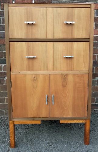 Vintage tallboy cabinet with - vintage,