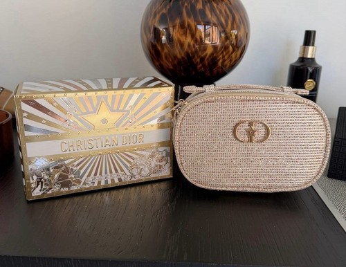 Dior travel pouch gold limited - travel,