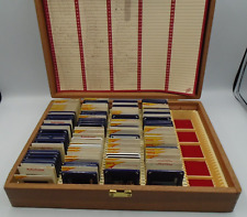 VINTAGE BOX OF 35mm SLIDES BLACKPOOL SPAIN FAMILY + OTHERS AGFACOLOR KODAK READ
