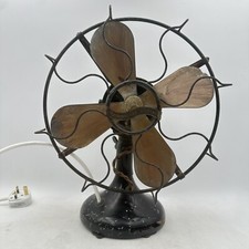 Metropolitan Vickers Rare 230v 12” Wiggle Wire Fan Working Antique Manchester