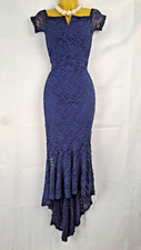 Quiz Blue Evening Dress Dipped