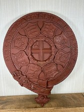 Great Eastern Railway Cast Iron Garter Crest Coat Of Arms GER Railwayana 12" Dia