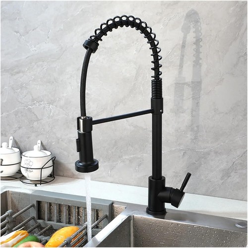 Black kitchen faucet pull - kitchen,