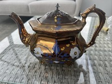 Antique copper lustre ware