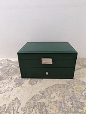 Jewellery Box Organiser 2 Layers, Large PU Leather Jewelry Storage Case with Por