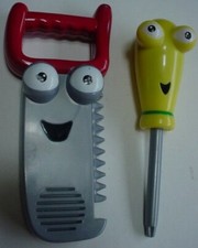 Fisher Price Handy Manny talking Dusty Saw Felipe Screwdriver tested works