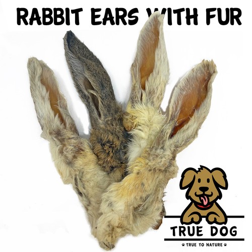 Rabbit ears natural with fur - rabbit, |
