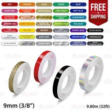 9mm 3/8" Roll PIN STRIPE Car Striping Trim Body Line TAPE Decal Vinyl Stickers
