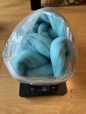 Needle/sky Blue/Wet Felting Merino/ Wool Roving 160g , (3D) 