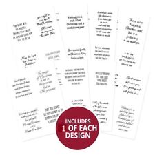 Hunkydory Christmas Perfect Poetry Verses 8 Sheets Card Inserts