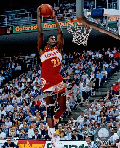 Dominique wilkins signed 8x10 - wilkins,