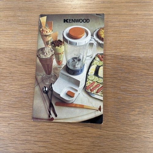 Kenwood blender instruction - blender,