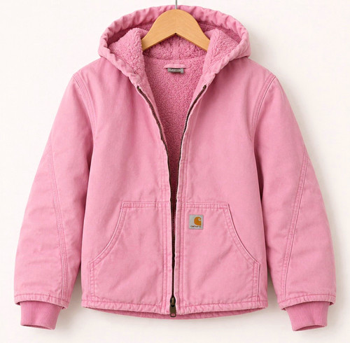 Carhartt girls pink hooded - girls,