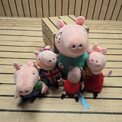 108aa peppa pig family - 108aa, plush