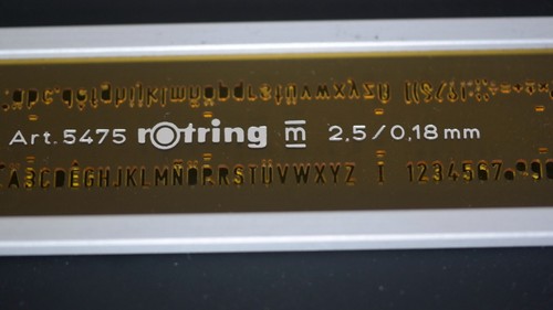 Vintage rotring lettering - rotring,