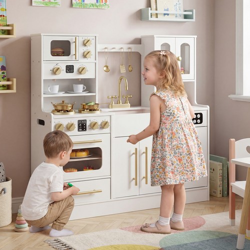 Kids wooden kitchen playset - kids,