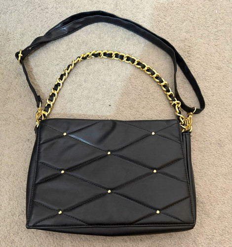 Primark black quilted faux - black,