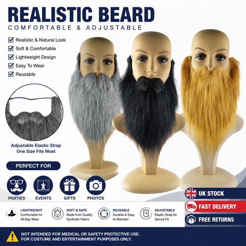 Komonee fake beard ginger - beard,