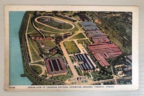 Vintage postcard aerial view - vintage,