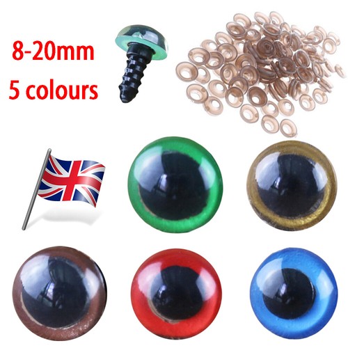 Multicolor plastic safety eyes - multicolor,