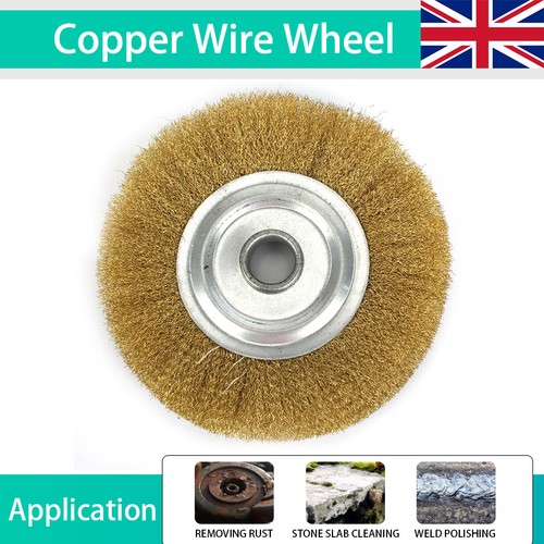 100mm flat brass - flat, brush