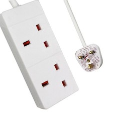 2 Way Mains Extension Lead
