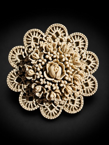 Vintage celluloid floral - vintage,
