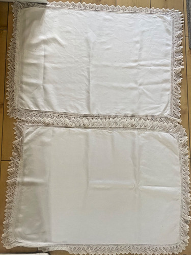 Vintage white cotton lace - vintage,