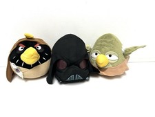 Angry Birds Star Wars Edition Plush Toy Bundle X3 Vadar Obi Wan Yoda 2013 Toys