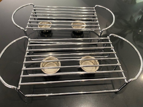 Chrome food warmer double tea - food,