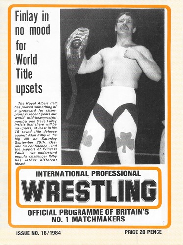 Wrestling programme 18 - programme,