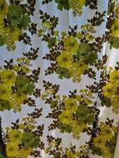 Vintage Swedish Floral curtain