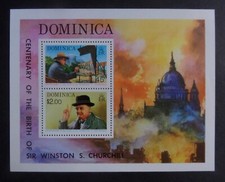 Dominica 1974 MS440 Birth Cent Winston Churchill St Pauls MNH UM unmounted