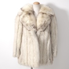 *Real Blue Fox Fur Luxury Coat