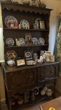Antique Dark Wooden Welsh Dresser