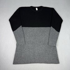 Lululemon Jumper Womens Small Heather Grey Black Restful Intention Knit Sweater