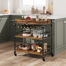 Vintage Style Mobile Bar Cart