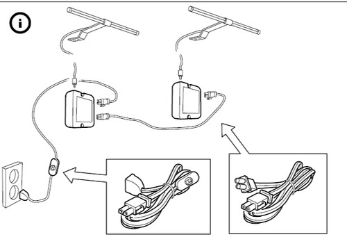 Ikea inreda cabinet light - ,