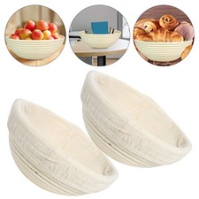 2pcs Bread Proofing Basket Set Banneton Sourdough Proving Basket Mold