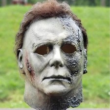 Michael Myers Mask Full Latex Halloween Horror Fancy Dress Costume Killer Scary