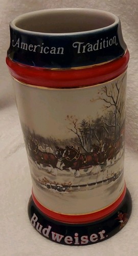 Vintage 1990 budweiser - vintage, stein