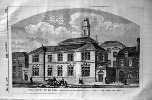 Old 1872 builder school - old,