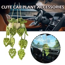 Cute potted crochet plant car - cute,