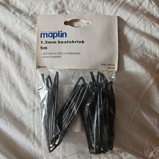 MAPLIN HEATSHRINK BLACK  1.5MM