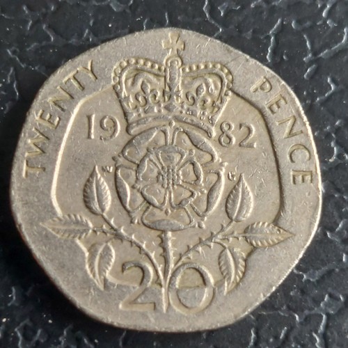 1982 rare 20p twenty - twenty, pence