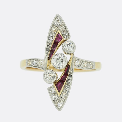 Art deco ruby - art, old