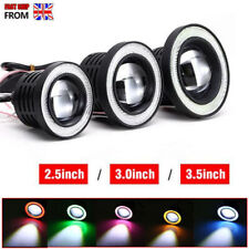 2.5/3/3.5 Inch Angel Eyes Halo Fog Light Headlight LED Lamp DRL COB Universal UK