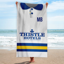 Leeds Retro 1994 Home Shirt Towel | Personalised Vintage Beach Towel